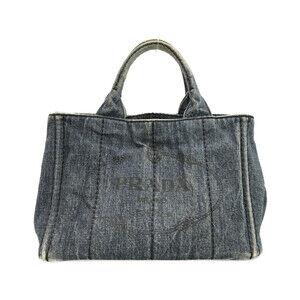 Prada Canapa Denim Tote Bag